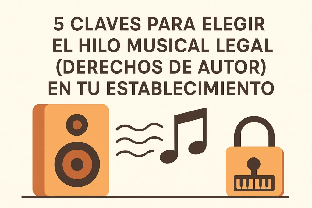 5 claves para elegir el hilo musical legal (derechos de autor) en tu establecimiento.
