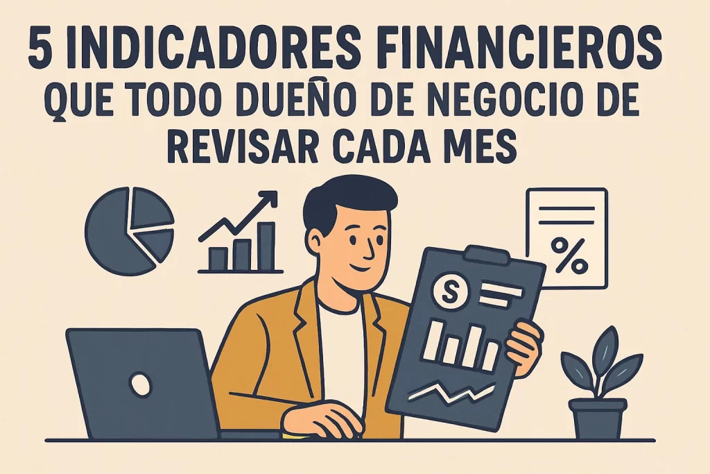 5 indicadores financieros que todo dueño de negocio debe revisar cada mes.