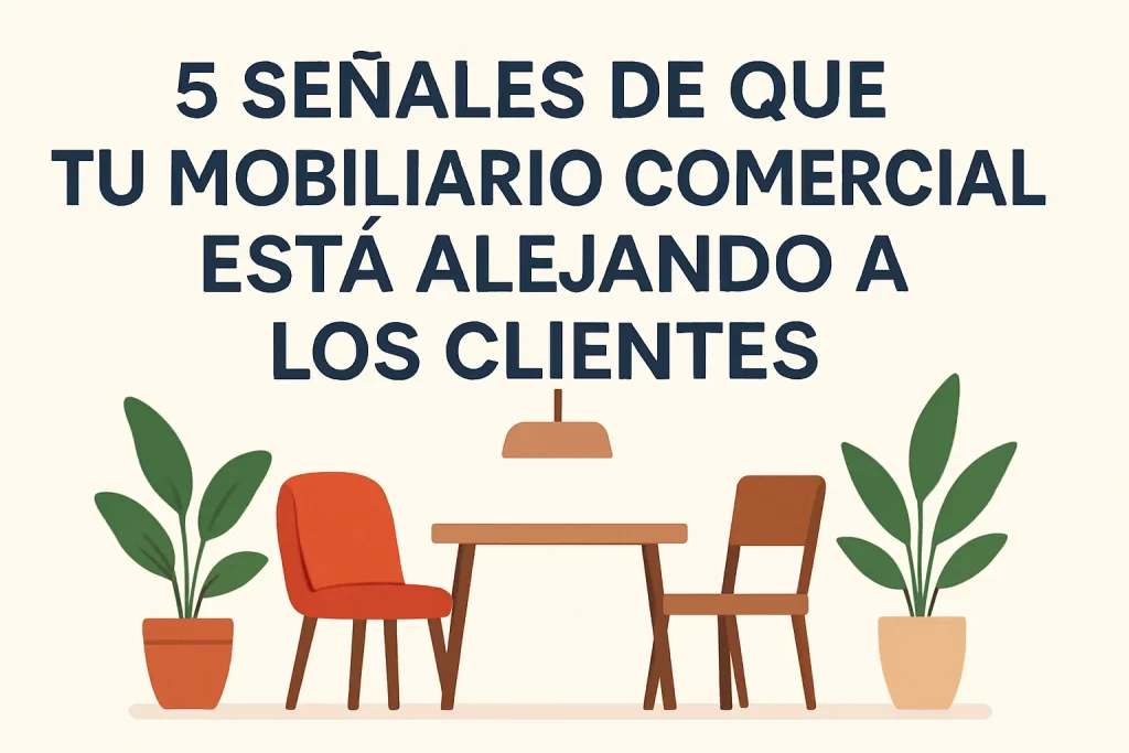 5 señales de que tu mobiliario comercial está alejando a los clientes.