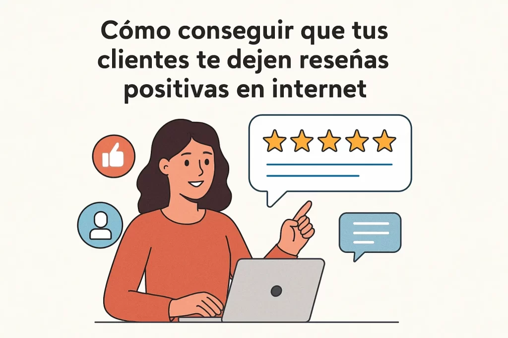 Cómo conseguir que tus clientes te dejen reseñas positivas en internet.
