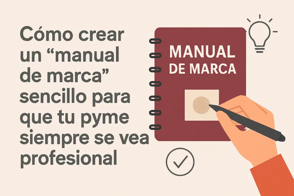 Cómo crear un "manual de marca" sencillo para que tu pyme siempre se vea profesional.