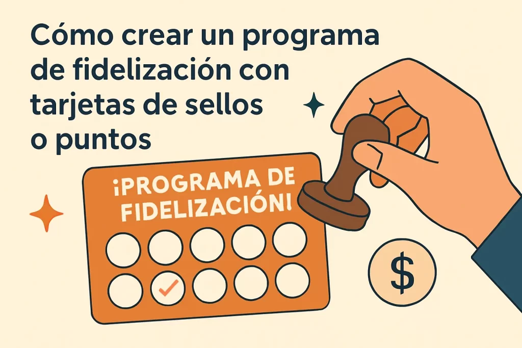 Cómo crear un programa de fidelización con tarjetas de sellos o puntos.