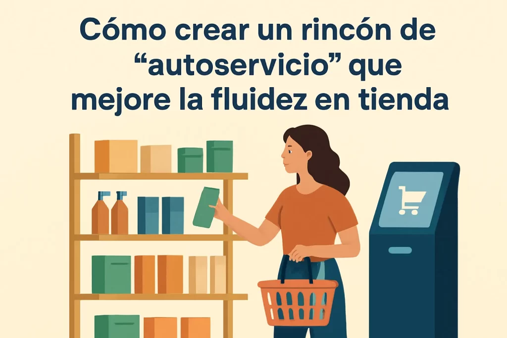 Cómo crear un rincón de "autoservicio" que mejore la fluidez en tienda.