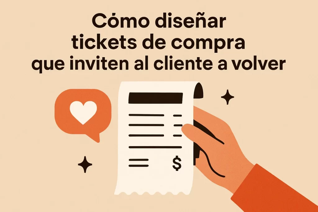 Cómo diseñar tickets de compra que inviten al cliente a volver.
