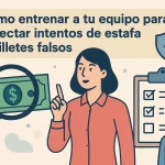 Cómo entrenar a tu equipo para detectar intentos de estafa o billetes falsos.