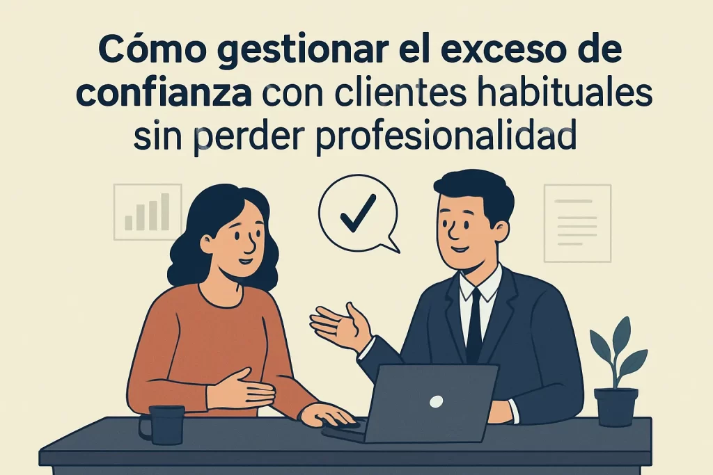 Cómo gestionar el exceso de confianza con clientes habituales sin perder profesionalidad.
