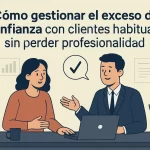 Cómo gestionar el exceso de confianza con clientes habituales sin perder profesionalidad.