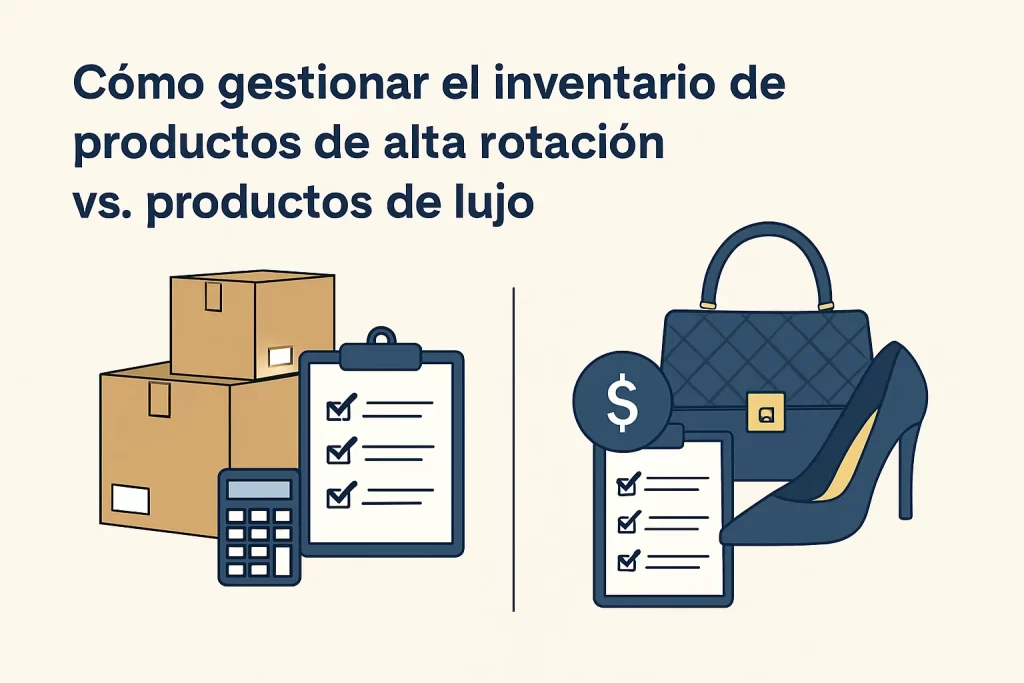 Cómo gestionar el inventario de productos de alta rotación vs. productos de lujo.