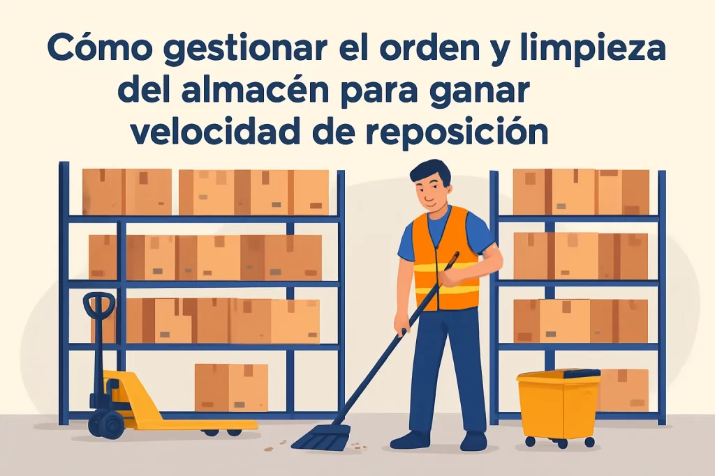 Cómo gestionar el orden y limpieza del almacén para ganar velocidad de reposición.