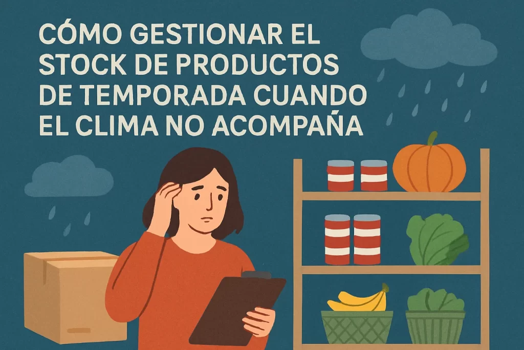 Cómo gestionar el stock de productos de temporada cuando el clima no acompaña.