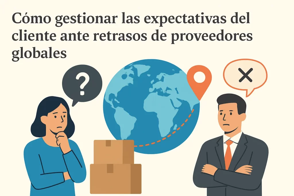 Cómo gestionar las expectativas del cliente ante retrasos de proveedores globales.