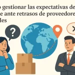 Cómo gestionar las expectativas del cliente ante retrasos de proveedores globales.