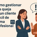 Cómo gestionar una queja de un cliente difícil de forma profesional.