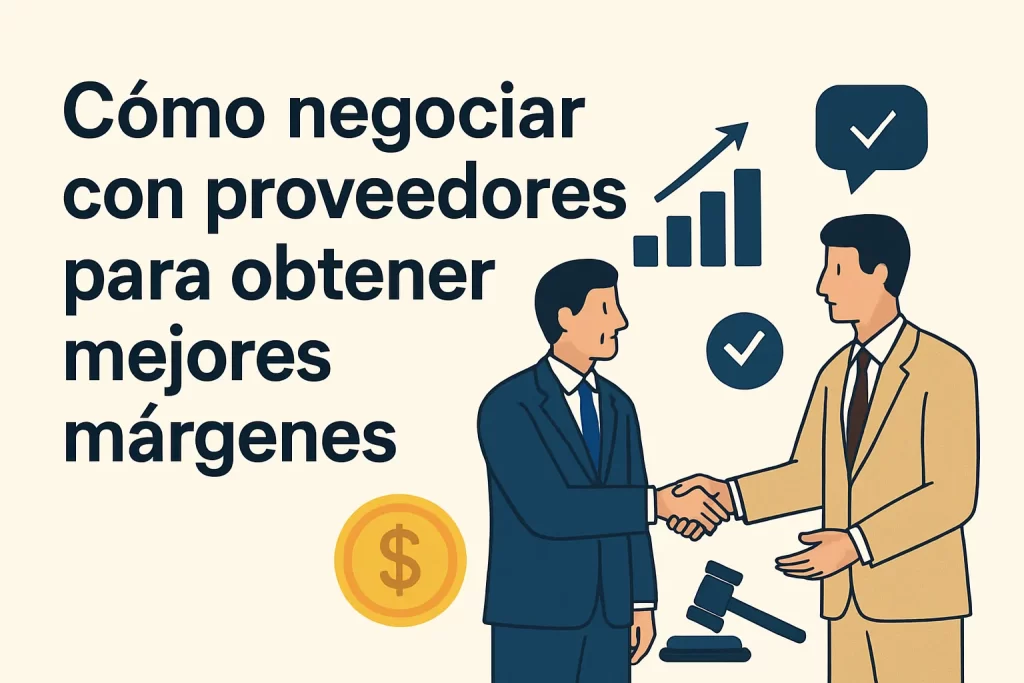 Cómo negociar con proveedores para obtener mejores márgenes.