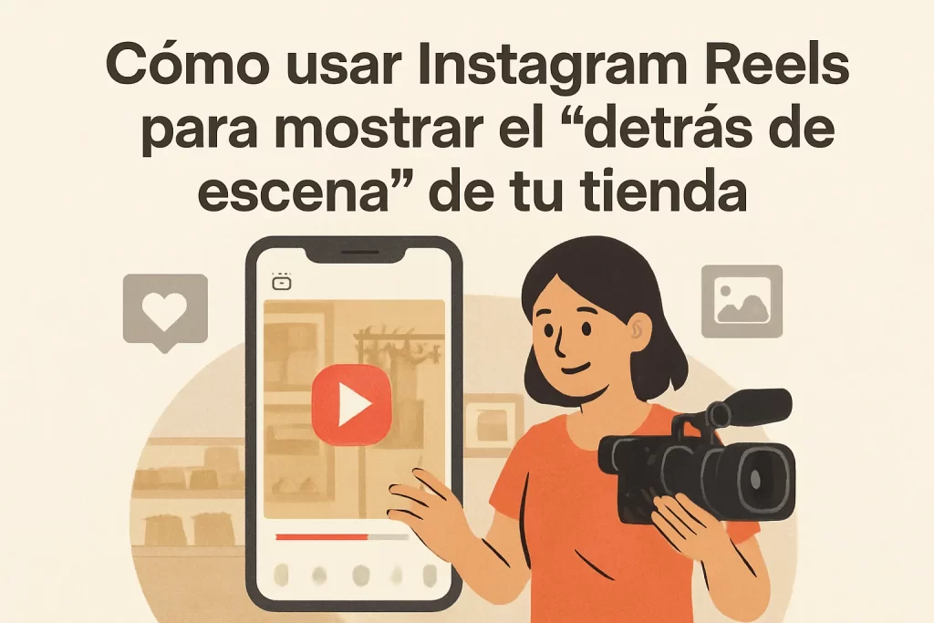 Cómo usar Instagram Reels para mostrar el "detrás de escena" de tu tienda.