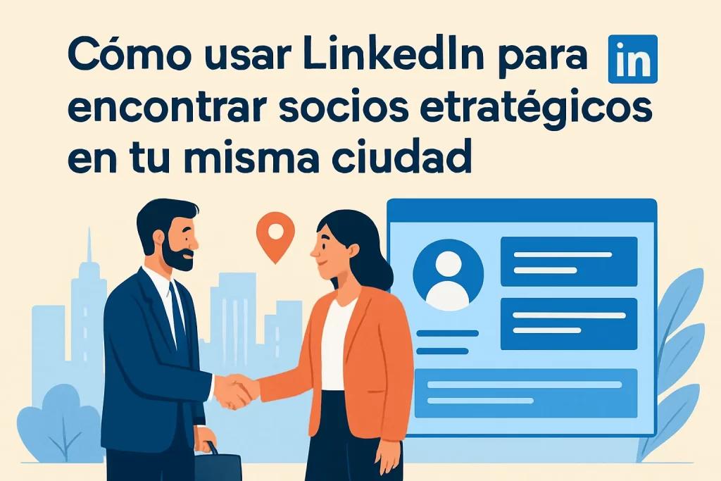 Cómo usar LinkedIn para encontrar socios estratégicos en tu misma ciudad.