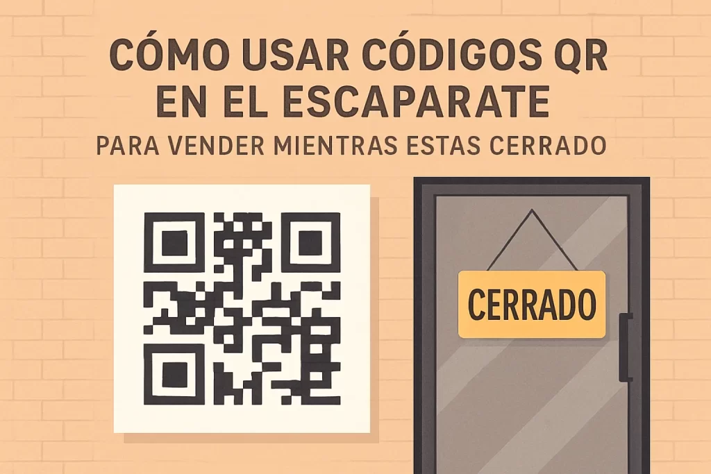 Cómo usar códigos QR en el escaparate para vender mientras estás cerrado.
