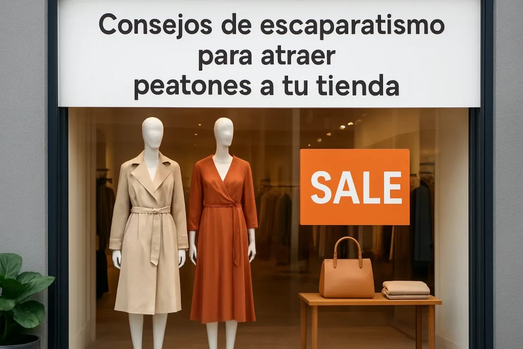 Consejos de escaparatismo para atraer peatones a tu tienda.