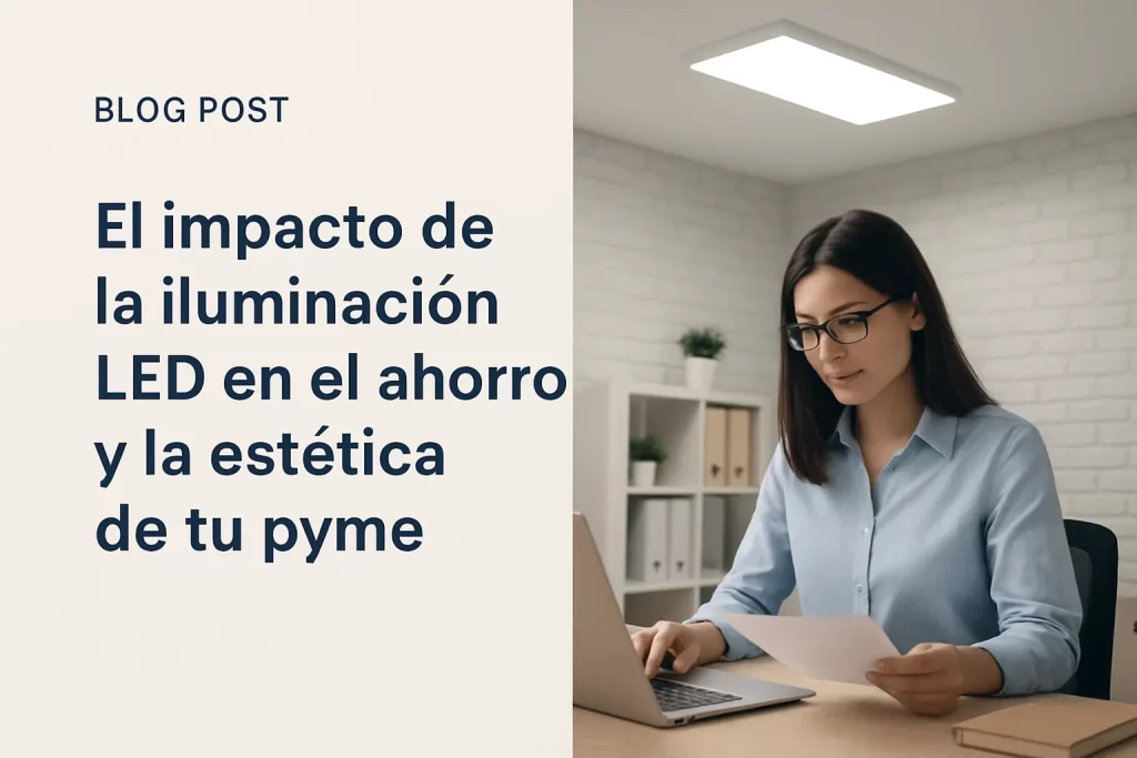 El impacto de la iluminación LED en el ahorro y la estética de tu pyme.