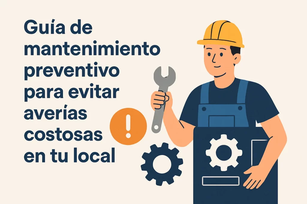 Guía de mantenimiento preventivo para evitar averías costosas en tu local.