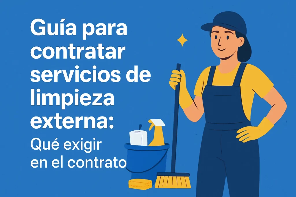 Guía para contratar servicios de limpieza externa: Qué exigir en el contrato.