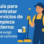 Guía para contratar servicios de limpieza externa: Qué exigir en el contrato.