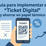 Guía para implementar el "Ticket Digital" y ahorrar en papel térmico.