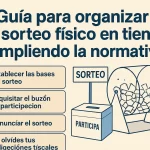 Guía para organizar un sorteo físico en tienda cumpliendo la normativa.