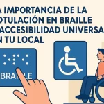 La importancia de la rotulación en braille y accesibilidad universal en tu local.