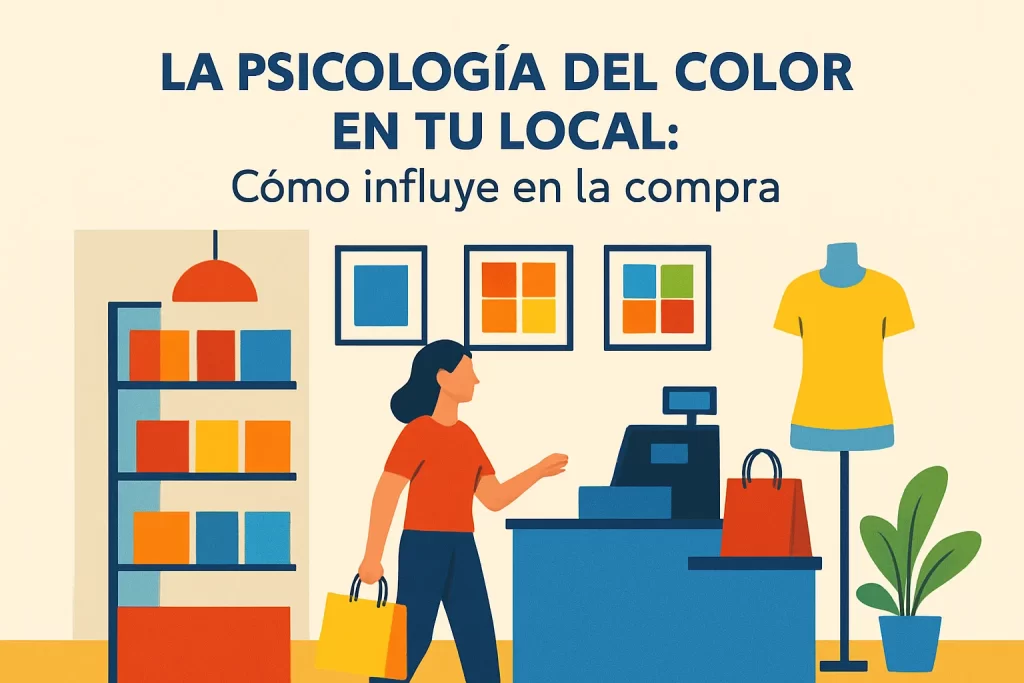 La psicología del color en tu local: Cómo influye en la compra.