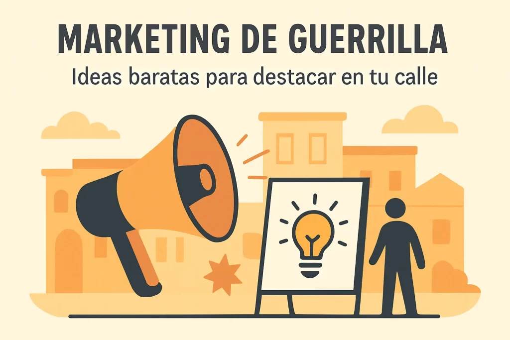Marketing de guerrilla: Ideas baratas para destacar en tu calle.