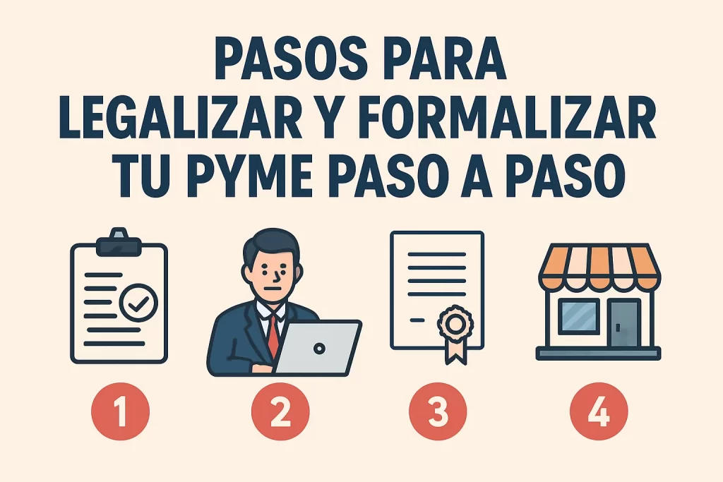 Pasos para legalizar y formalizar tu pyme paso a paso.