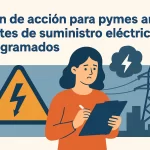 Plan de acción para pymes ante cortes de suministro eléctrico programados.