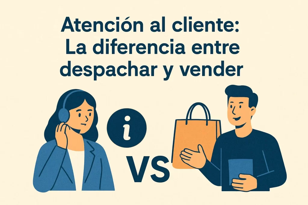 Atención al cliente: La diferencia entre despachar y vender.