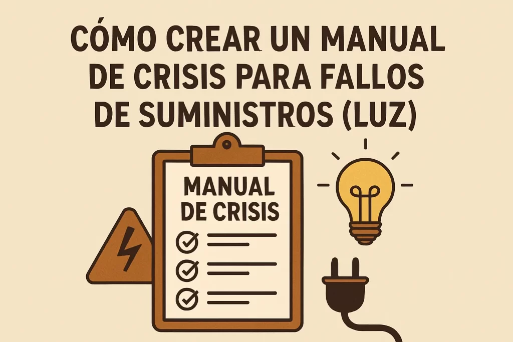 Cómo crear un manual de crisis para fallos de suministros (luz