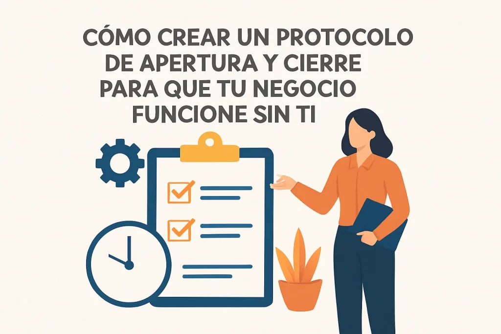 Cómo crear un protocolo de apertura y cierre para que tu negocio funcione sin ti.