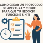 Cómo crear un protocolo de apertura y cierre para que tu negocio funcione sin ti.