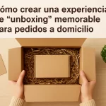 Cómo crear una experiencia de "unboxing" memorable para pedidos a domicilio.