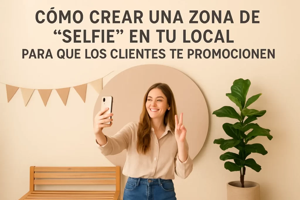Cómo crear una zona de "selfie" en tu local para que los clientes te promocionen.