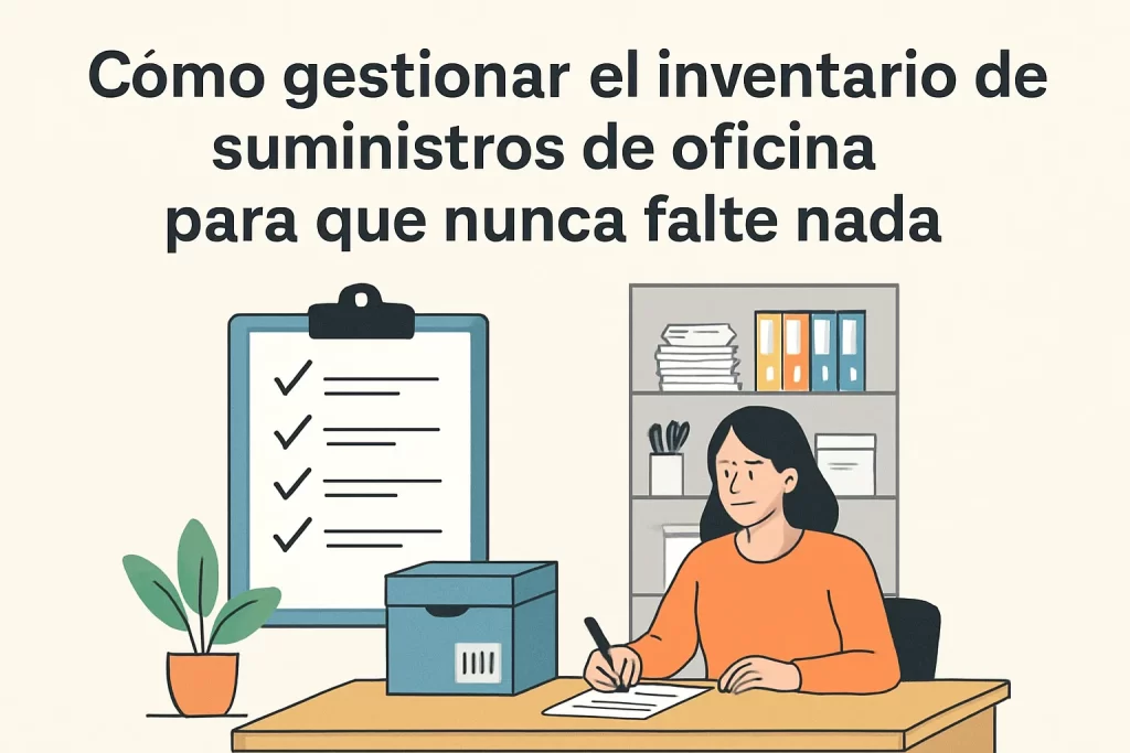 Cómo gestionar el inventario de suministros de oficina para que nunca falte nada.