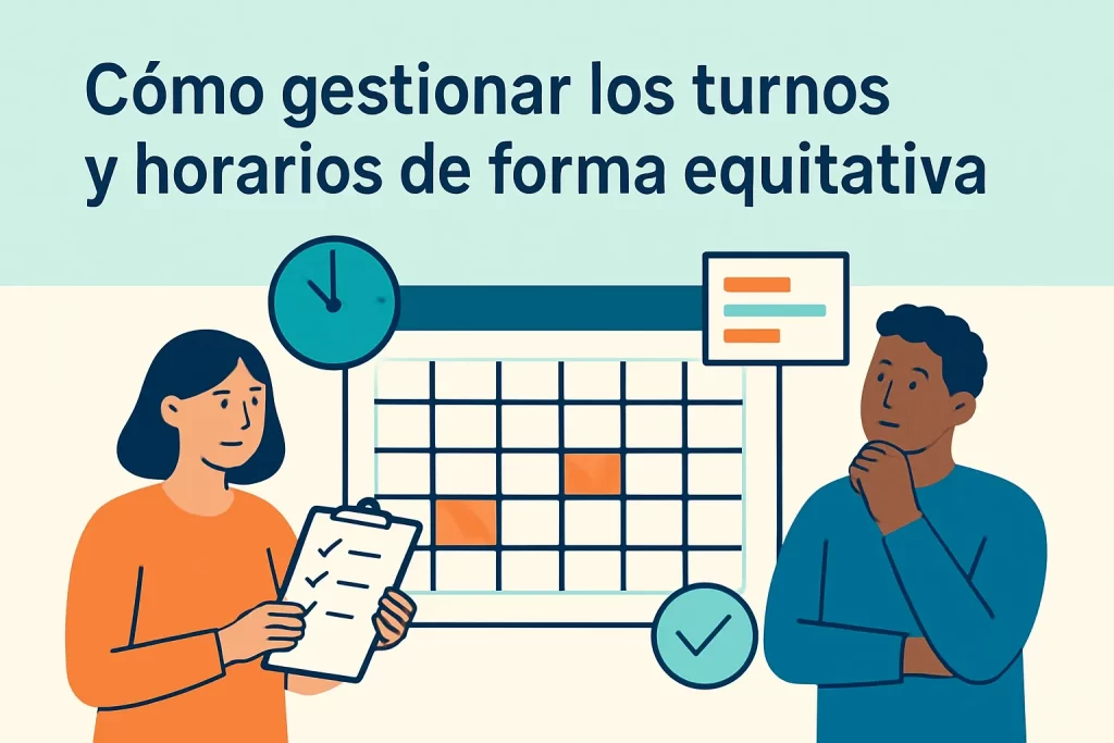 Cómo gestionar los turnos y horarios de forma equitativa.