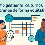 Cómo gestionar los turnos y horarios de forma equitativa.
