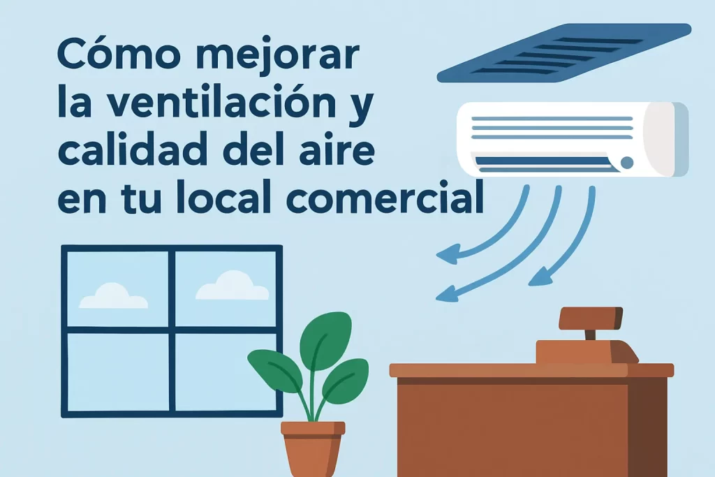 Cómo mejorar la ventilación y calidad del aire en tu local comercial.