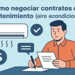 Cómo negociar contratos de mantenimiento (aire acondicionado