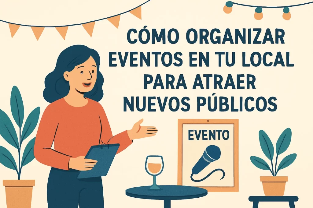 Cómo organizar eventos en tu local para atraer nuevos públicos.