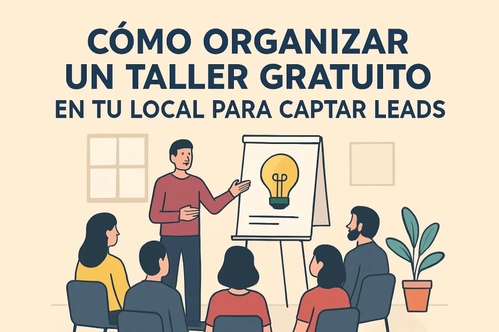 Cómo organizar un taller gratuito en tu local para captar leads.