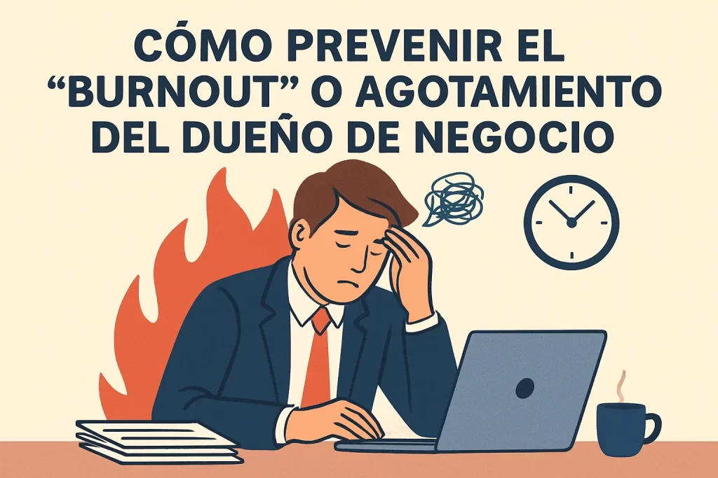 Cómo prevenir el "burnout" o agotamiento del dueño de negocio.