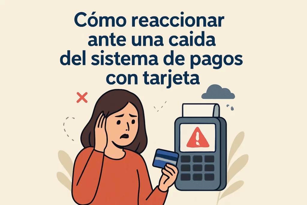 Cómo reaccionar ante una caída del sistema de pagos con tarjeta.