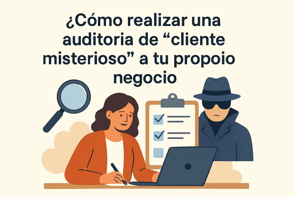 Cómo realizar una auditoría de "cliente misterioso" a tu propio negocio.