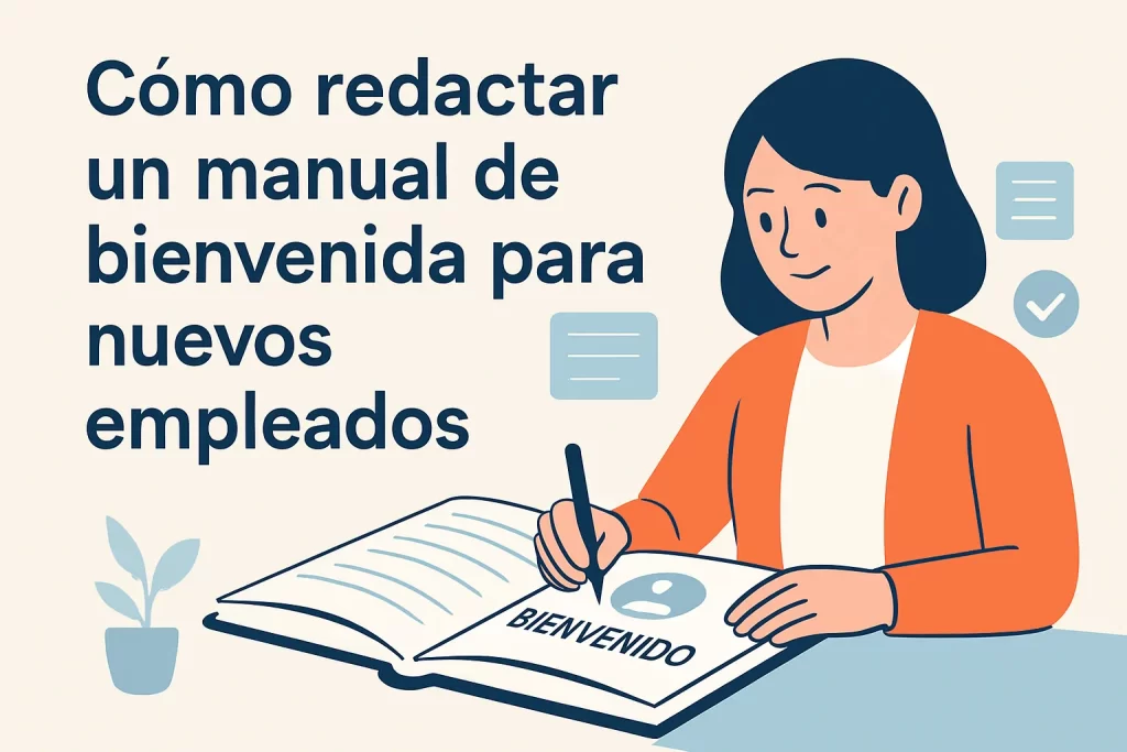 Cómo redactar un manual de bienvenida para nuevos empleados.